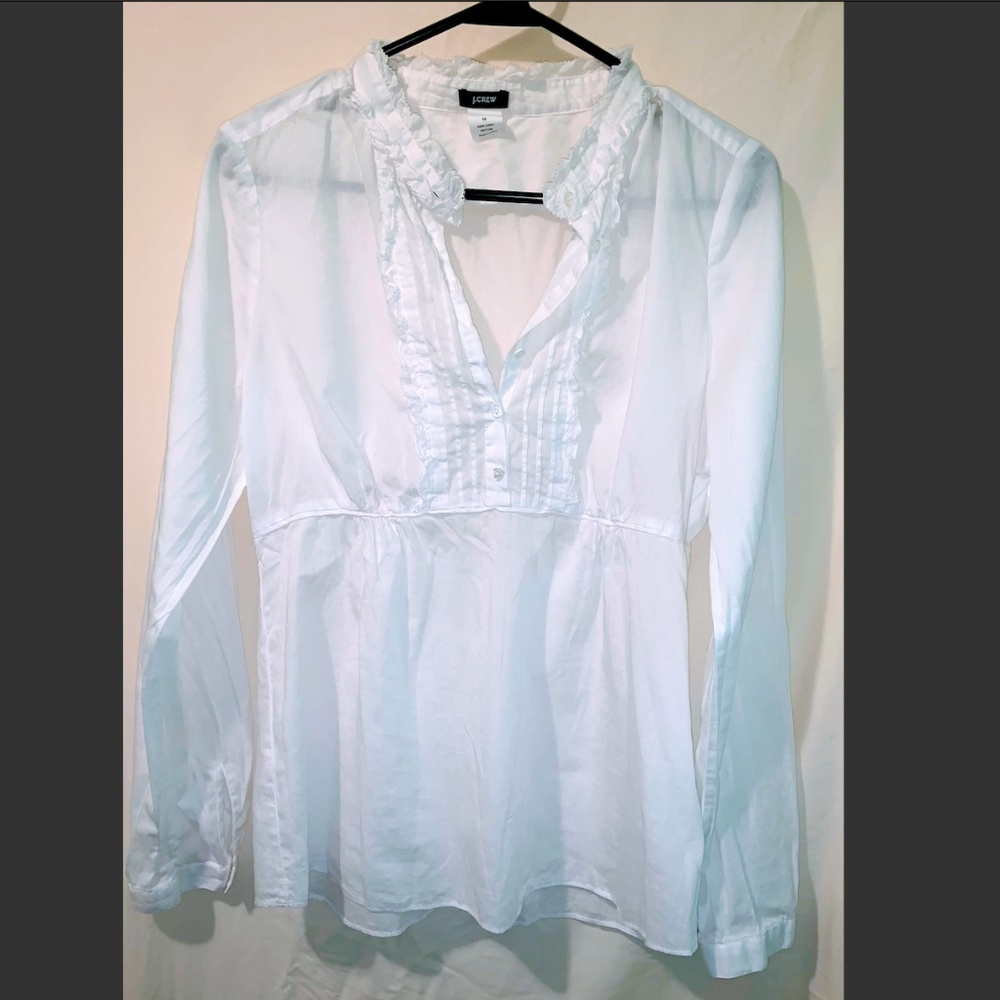 J. Crew White Blouse